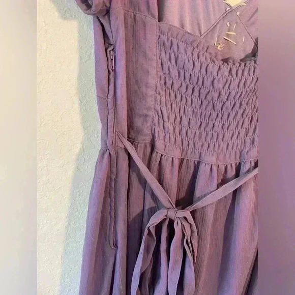Anthropologie Nick and Mo Purple Fit and Flare Mini Dress Womens Size Small - Picture 6 of 10